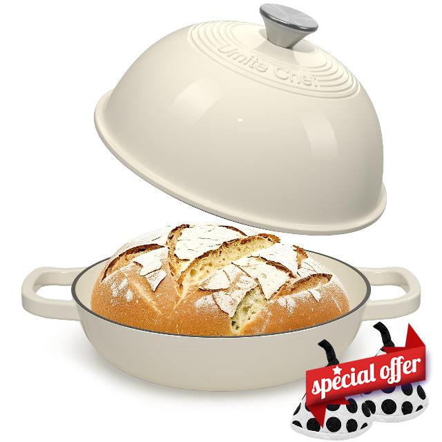 Enameled Round Cast Iron Bread Oven
