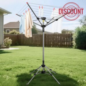 Retractable Umbrella Clothesline Indoor Outdoor