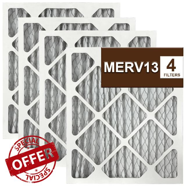 4 Pack PN07126 MERV 13 Dehumidifier Filter Compatible with Sanidry Sedona PN07126 Dehumidifier