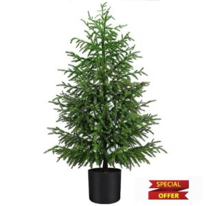 4FT Artificial Topiary Trees for Outdoor Front Porch Décor