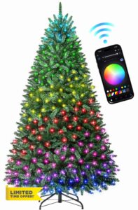 HOLLO STAR 6 ft Prelit Christmas Tree with 270 LED Lights