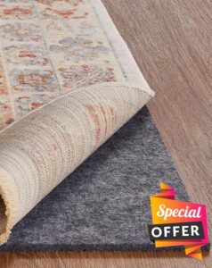 Veken Non Slip Cushioned Rug Pad Gripper 8 x 10 Ft