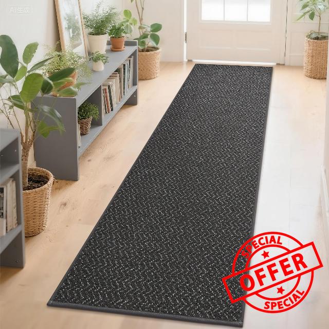 COSY HOMEER Hallway Runner Rug 2'7"x10' Non Slip Washable Entryway Runner Rugs Absorbent Stain Resistant Carpet Rug Runners for Hallways