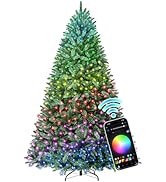 HOLLO STAR 6 ft Prelit Christmas Tree with 270 LED Lights, App Control, Artificial Christmas Tree...