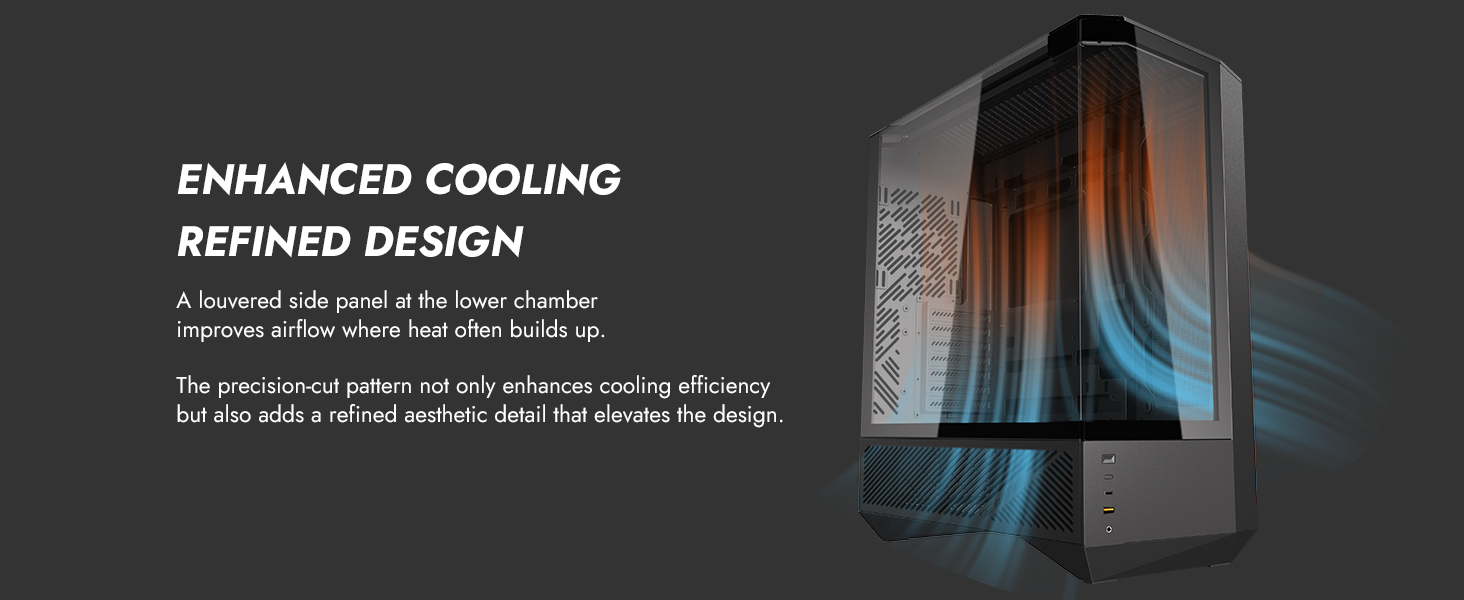 darkFlash DY460 ATX Mid-Tower PC Gaming Case