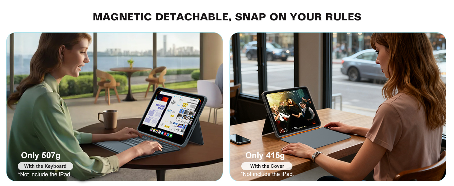 Detachable keyboard case