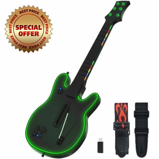 Lyvix Wireless Gaming Guitar Controller for PS4