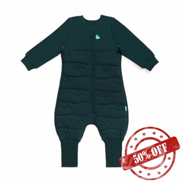Long Sleeve Sleep Suit 3.5 TOG Cotton Quilted Forest Star by Love to Dream