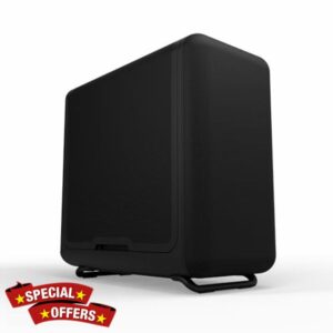 Hyte X50 Air - Modern Performance ATX Mid-Tower Gaming PC Case - Optimized High Airflow Chassis - Micro Mesh Panel - Tempered Acoustic Glass - Pitch Black