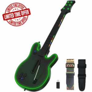 Lyvix Wireless Guitar Controller for PS4/PS3/PC - For Guitar Hero