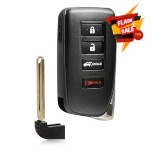 USARemote Key Fob Replacement Keyless Entry Remote for 2016 2017 2018 2019 2020 2021 Lexus LX570 RX350 RX350L RX450H RX450HL 4-Button Proximity Smart Key (HYQ14FBB