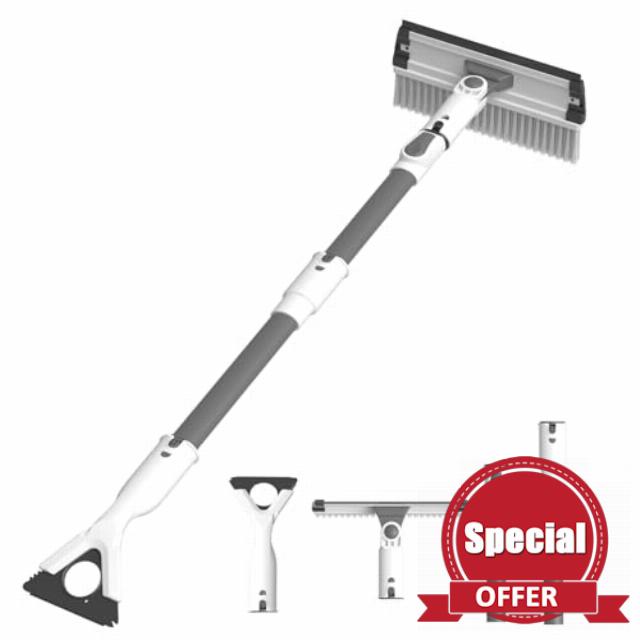 47.3" Extendable Ice Scrapers for Car Windshield and Snow Brush for Car