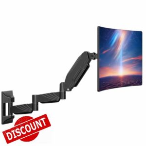 Long Arm Monitor Wall Mount for Max 32 inch Computer Screen