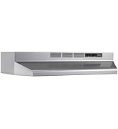 Broan-NuTone GLA1303WW 30-Inch Under Cabinet, Energy Star, 350 Max Blower CFM, White Range Hood