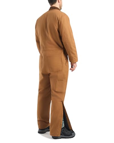 Loose Fit Utility Canvas Jumpsuit for Cold Weathe