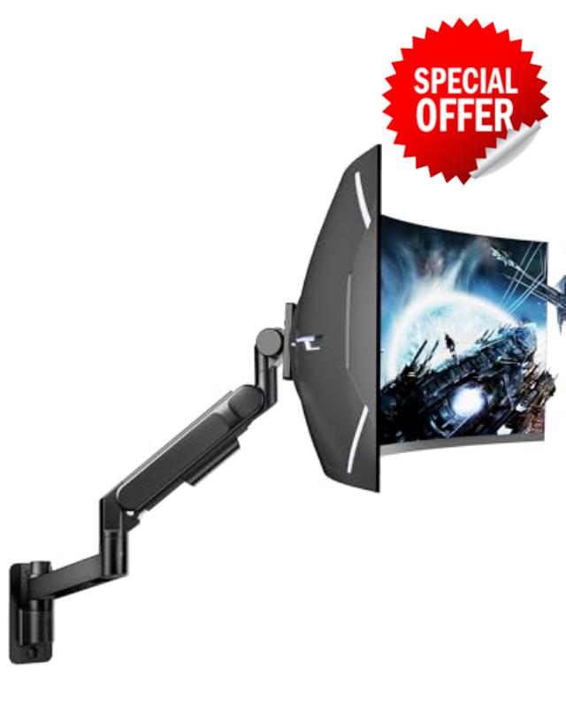 ARES WING Monitor Wall Mount for 24-57 Inch Ultrawide Gaming Screens