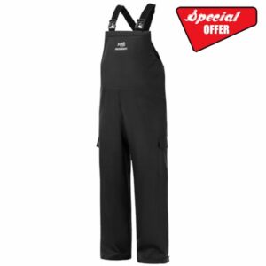 BASSDASH Men’s Waterproof Fishing Bibs Stain Resistant Rain Pants Adjustable Lightweight Pu-Coated Workwear Overalls