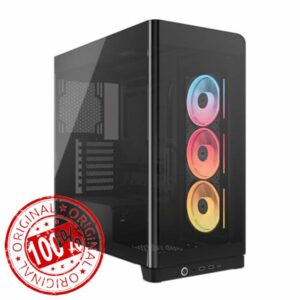 CORSAIR Frame 4500X LX-R RGB Link Panoramic Glass Mid-Tower PC Case – InfiniRail Mounting System