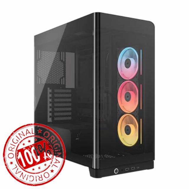 CORSAIR Frame 4500X LX-R RGB Link Panoramic Glass Mid-Tower PC Case – InfiniRail Mounting System