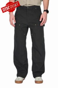 Soojun Men's Loose Fit Carpenter Pants Double Knee Painters Work Pants