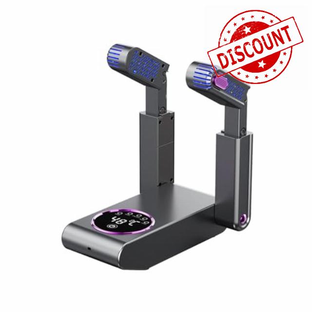 Dnil Whisper-Quiet Telescopic Boot and Glove Dryer with Time