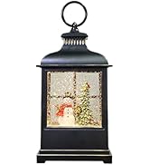 Christmas Snow Globe Lantern, Musical Water Lantern Glittering Snow Globes for Adults and Kids Ch...