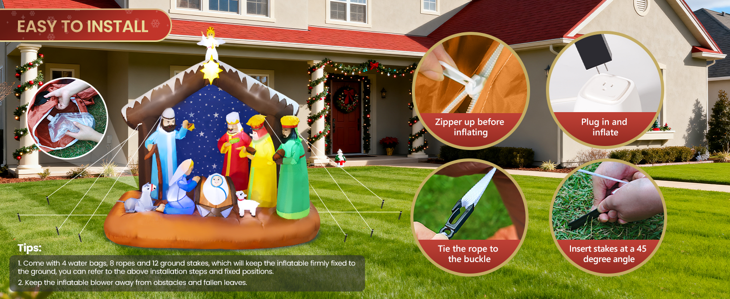 christmas inflatable outdoor decoration