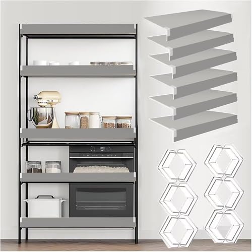 Durable Shelf Liners for Improved Visibility and Organization Grey