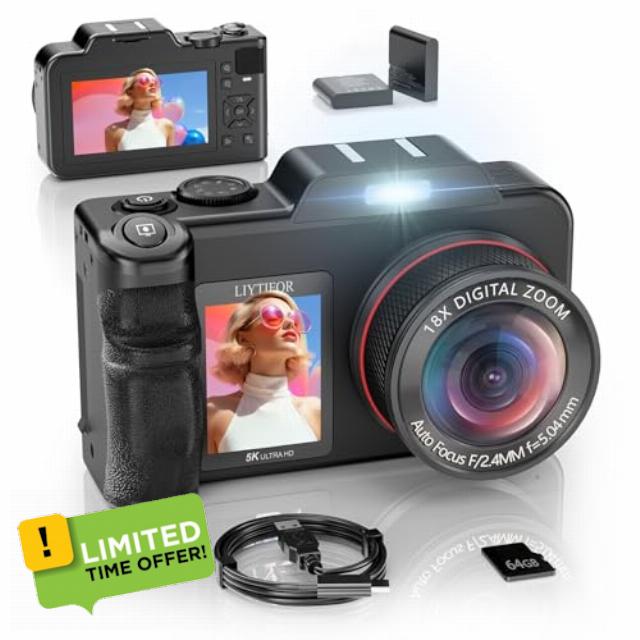 5K Digital Camera for Photography