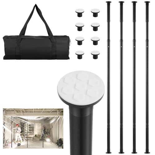 4 Pack Stainless Steel Zipper Walls Poles Kit