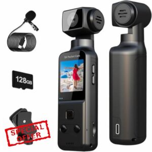 Body Camera 5K with External Microphone