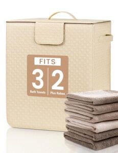 Fits 3 Oversized 40"x70" Towels/Bathrobes/Blankets
