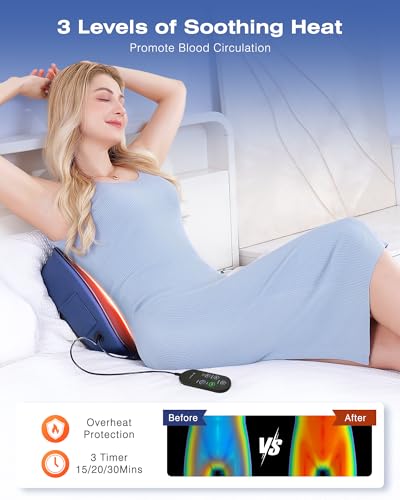 Memory Foam Chair Back Massager for Pain Relief