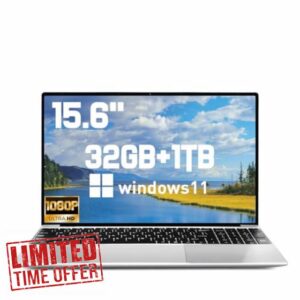 2025 Latest 15.6'' Laptop Compatible with Windows 11