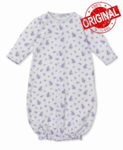 Kissy Kissy Baby Girls Infant Rose And Blooms Lilac Print Convertible Gow