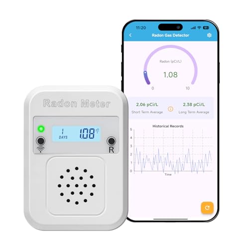 Portable Radon Meter with Real-Time Short & Long-Term Monitoring