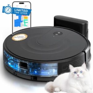 Robot Vacuum and Mop Combo with 9000Pa Suction