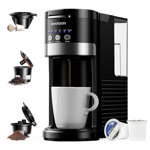 K Cup Pod Coffee Maker Compatible with Grounds & Teas