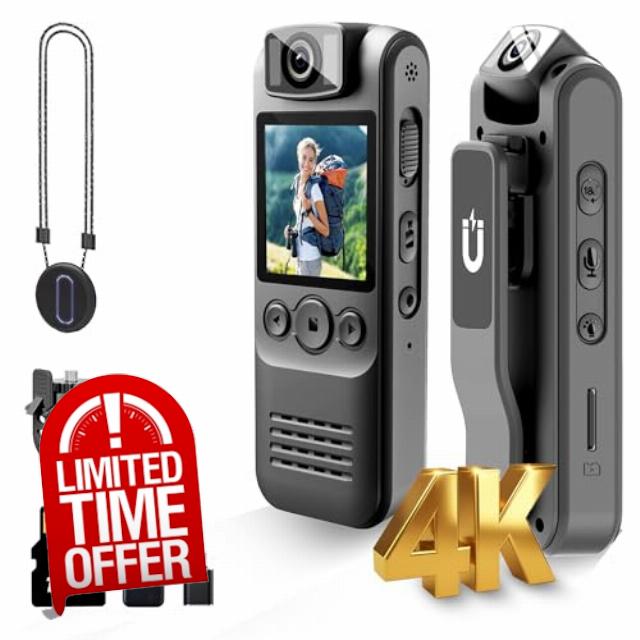 4K 128GB Body Camera
