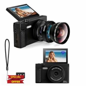 HD Digital Camera with Macro & Wide-Angle Lenses