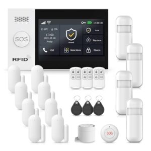 21Pcs DIY Kit Touch Screen Siren Hub with Loud Alarm