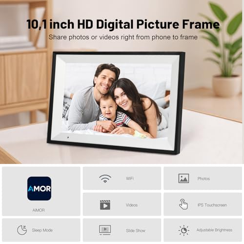 10.1 Inch Picture Frame with 1280*800 HD IPS Touch Screen