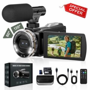 4K 60FPS Camcorder with HDMI
