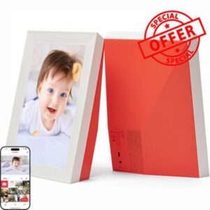 OTJ Frameo Digital Picture Frame 10.1" - 32GB WiFi Smart Photo Frame for Gifts & Home Display - Share Pictures Instantly via App