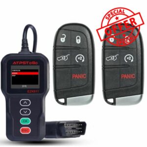 DIY Smart Car Keyless Entry Compatible with Jeep Grand Cherokee Dodge Durango 2014 2015 2016 2017 Remote Control Key Fob Replacement FCC ID: M3N-40821302 5 Buttons