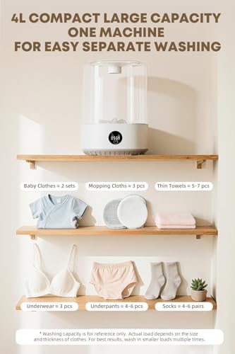 Rechargeable Cordless Compact Washerfor Singles