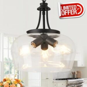 14.2" Black Chandelier