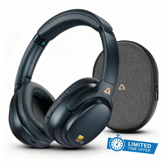 1Mii E700 Wireless Bluetooth Over Ear Headphones with Active Noise Canceling