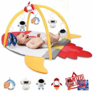 IPOZITO Baby Play Gym & Activity Mat for Sensory Development