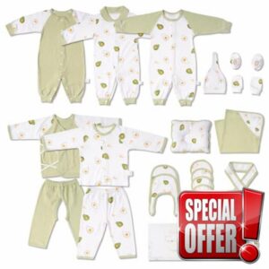 Neo Life 22-Piece Organic Cotton Newborn Gift Set with Keepsake Box